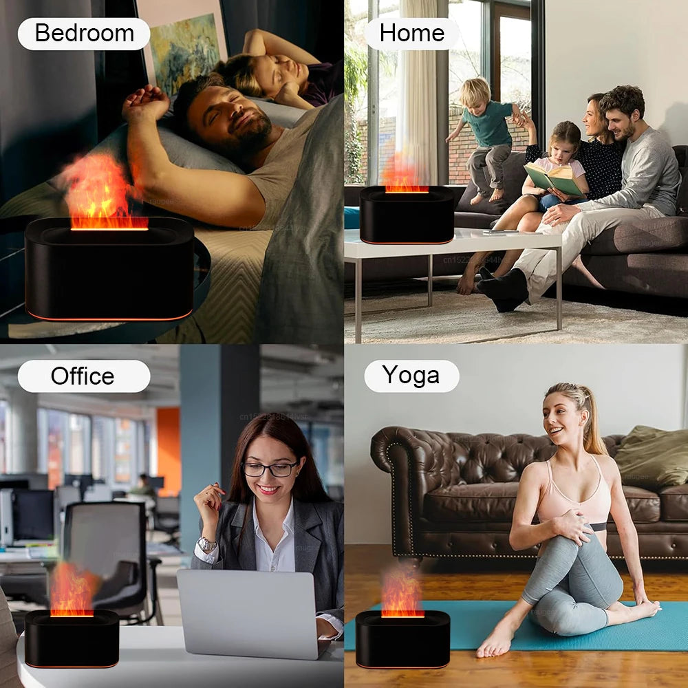 Aroma Diffuser Flame Air Humidifier