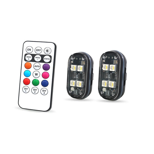 2/4Pcs Wireless LED Strobe Lights 