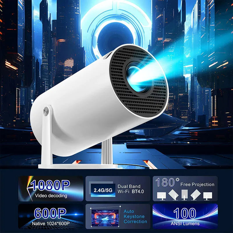 Smart Portable Projector 4K HD 