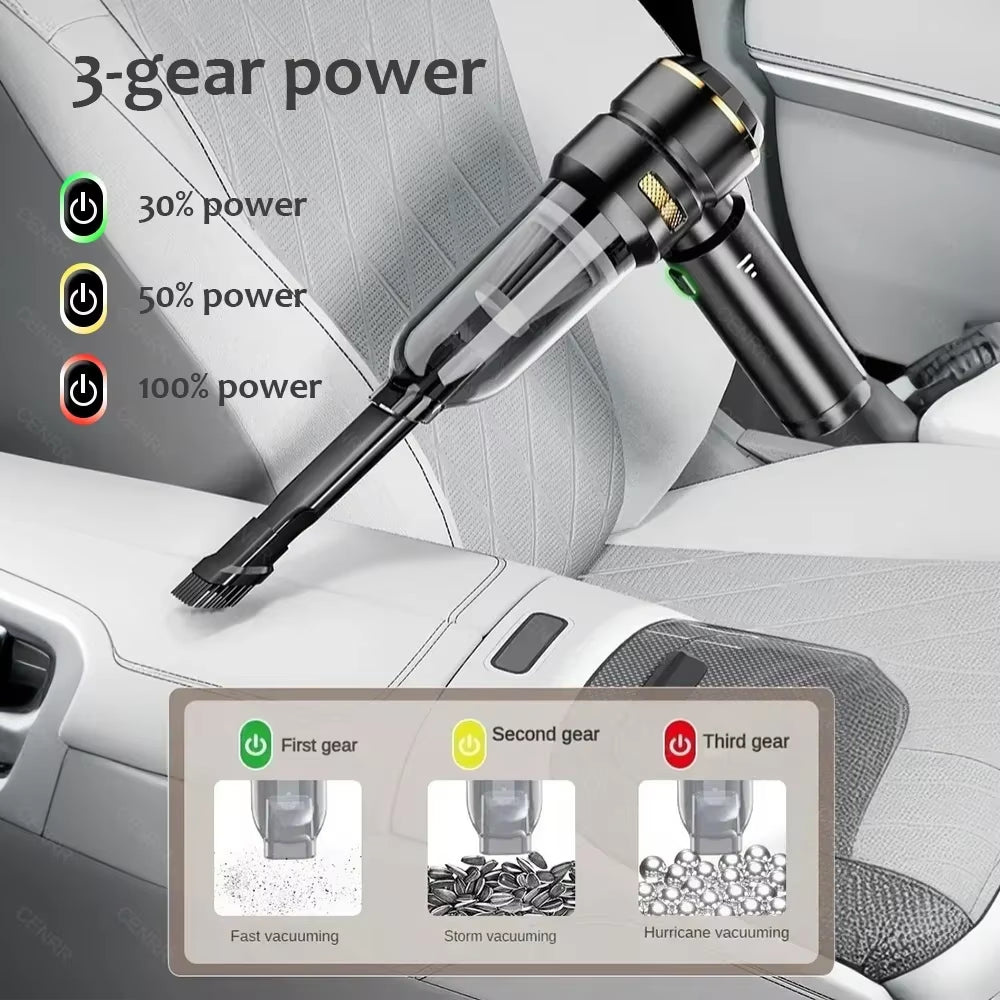 998000PA Car Vacuum Cleaner Powerful Portable Handheld Vacuum Cleaner for Car Wireless Cleaner Robot Car Accessories