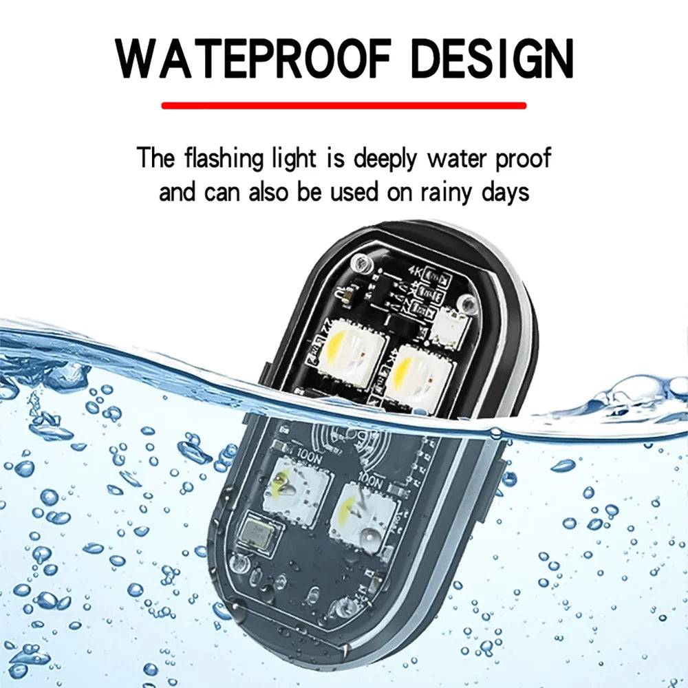 2/4Pcs Wireless LED Strobe Lights 